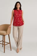Rust Modal Sleeveless Tunic Top for Women